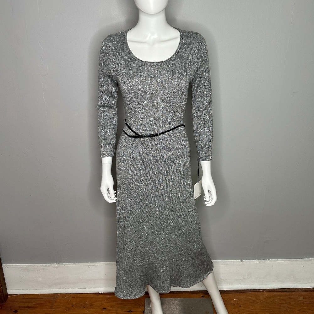 Calvin Klein Silver Maxi Dress - NWT